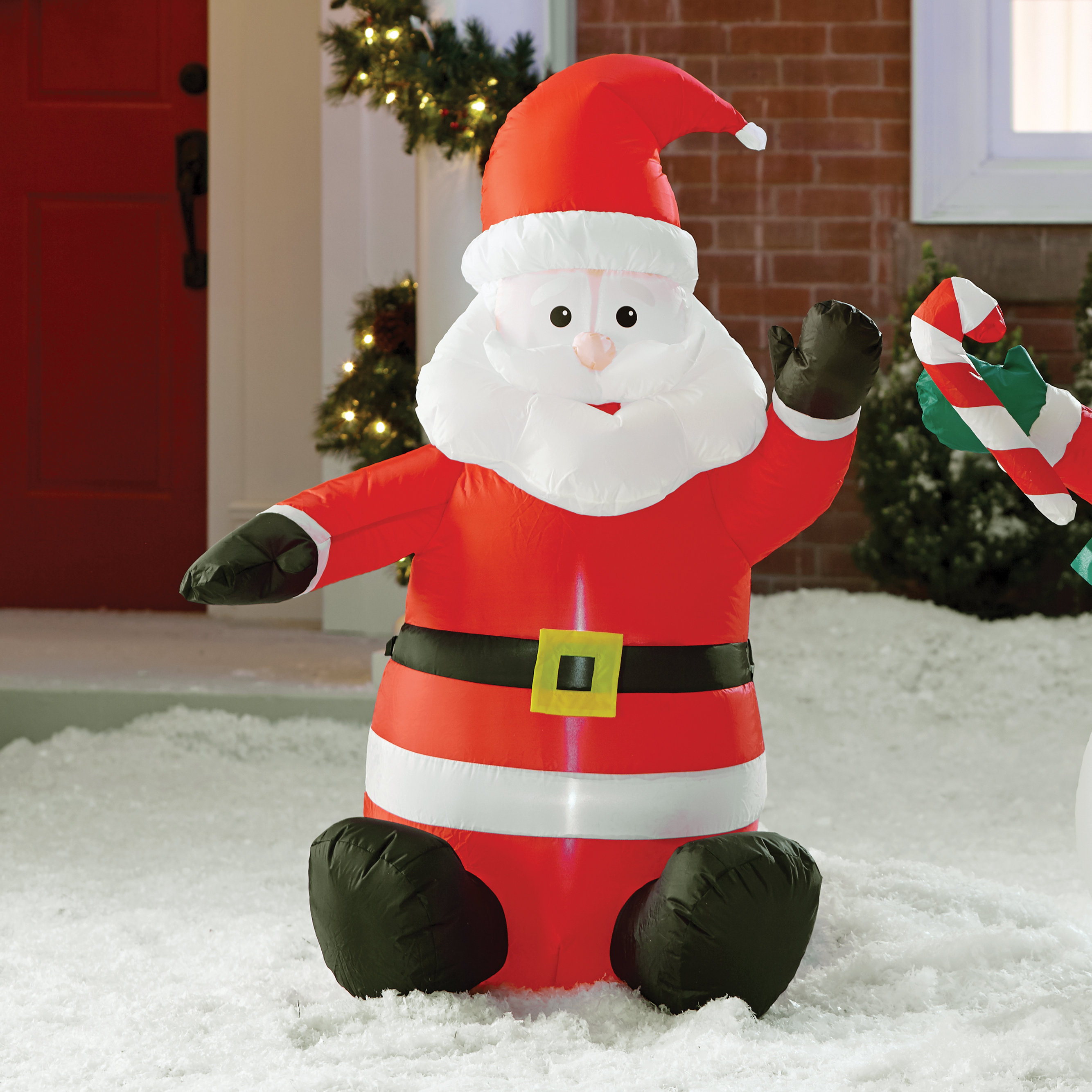 The Holiday Aisle Inflatable Santa Claus Decoration Reviews Wayfair